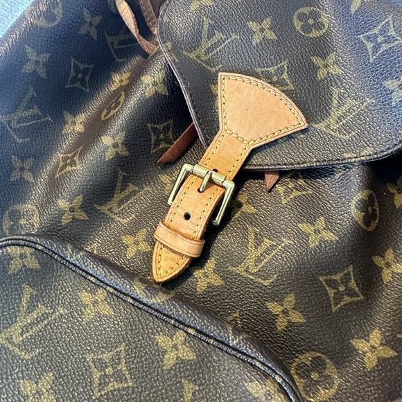 Authentic Louis Vuitton Monogram Leather Canvas Backpack - Picture 2 of 9